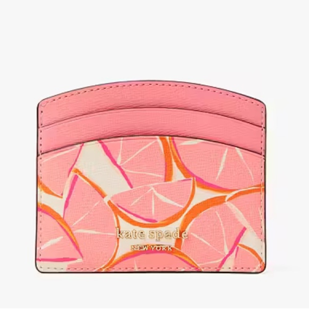 Kate Spade Spencer Grapefruit Card Holder